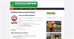 Desktop Screenshot of 0800dumpme.co.nz